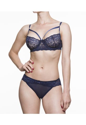 Conjunto Lenceria SCHERZO Adagio 1 Sensual Sin Liguero Azul Scherzo Lingerie