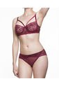 Conjunto Lenceria SCHERZO Adagio 1 Sensual Sin Liguero Vinotinto de Scherzo Lingerie