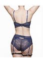 Conjunto Lenceria SCHERZO Adagio 4 Sensual Con Liguero Azul de Scherzo Lingerie