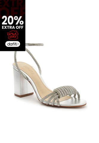 Sandalia Plateado Schutz S2014805040002-38 SCHUTZ