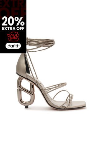 Sandalia Plateado Schutz S2142300040014-38 SCHUTZ