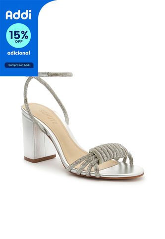 Sandalia Plateado Schutz S2014805040002-38 SCHUTZ