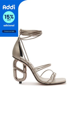 Sandalia Plateado Schutz S2142300040014-38 SCHUTZ