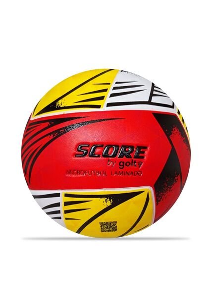 Balón De Microfútbol Score By Golty Tribal-Blanco/Rojo