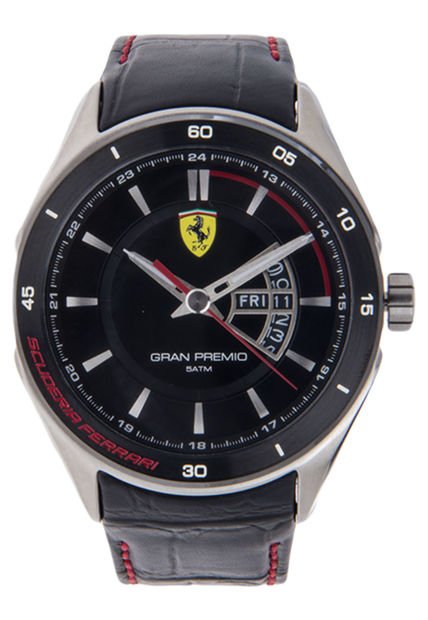 Reloj Negro Scuderia Ferrari