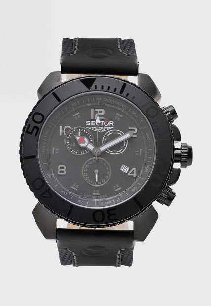 Reloj Negro-Plateado SECTOR