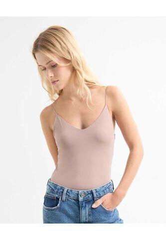Camiseta Para Mujer Manga Sisa Moda Color Taupe Marca Seven Seven #28096192 Seven Seven