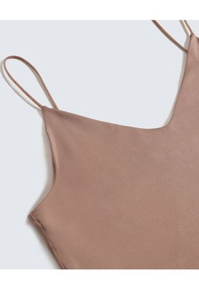 Camiseta Para Mujer Manga Sisa Moda Color Taupe Marca Seven Seven #28096192