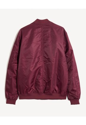 Chaqueta Bomber Con Cremallera  Para Hombre Rojo Seven Seven