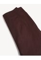 Short Tejido Plano Con Pinzas  Para Mujer Café Seven Seven de Seven Seven