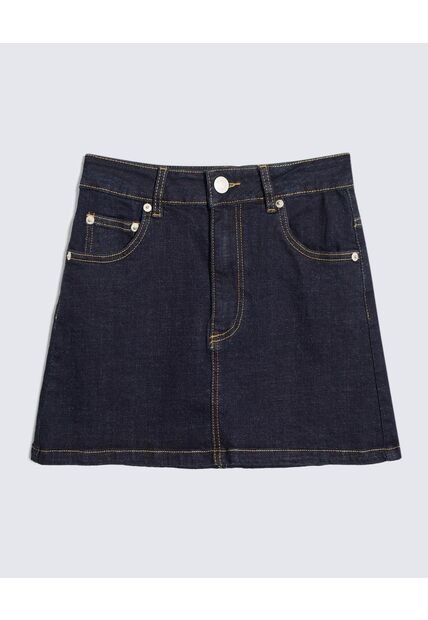 Falda Para Mujer Corto Color Azul Oscuro Marca Seven Seven #28140936