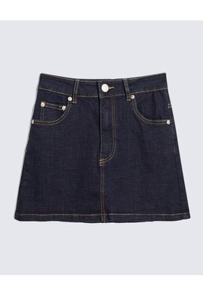 Falda Para Mujer Corto Color Azul Oscuro Marca Seven Seven #28140936