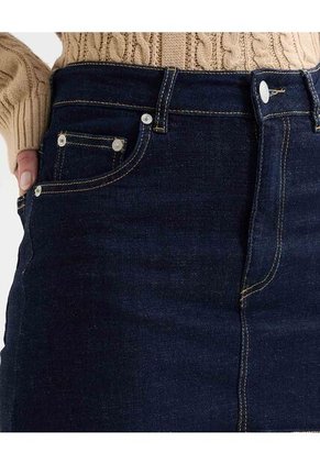 Falda Para Mujer Corto Color Azul Oscuro Marca Seven Seven #28140936