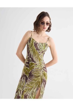 Vestido Para Mujer M/Sisa Largo Color Café Marca Seven Seven #28171431