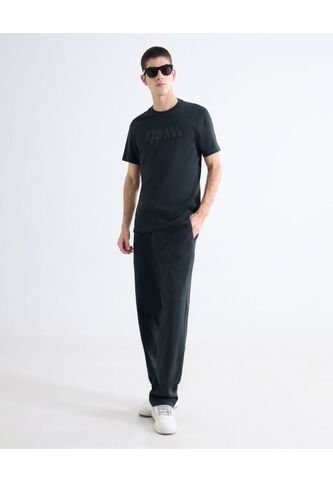 Pantalón Straight Texturizado  Para Hombre Negro Seven Seven Seven Seven