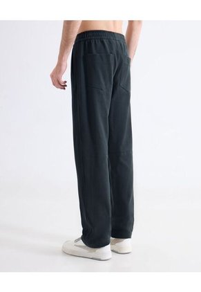 Pantalón Straight Texturizado  Para Hombre Negro Seven Seven