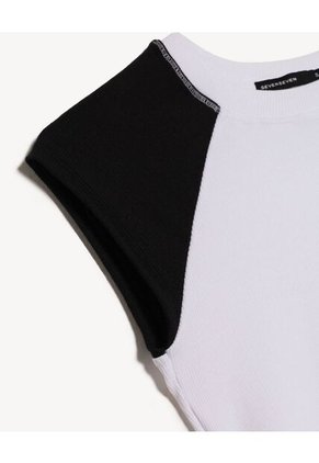 Camiseta Para Mujer Manga Corta Cuello Redondo Color Negro Marca Seven Seven #28096451