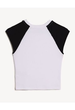 Camiseta Para Mujer Manga Corta Cuello Redondo Color Negro Marca Seven Seven #28096451