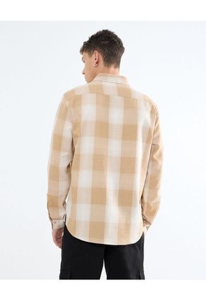 Camisa Para Hombre Manga Larga  Color Naranja Marca Seven Seven #45012056