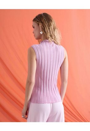 Camiseta Para Mujer Manga Sisa Cuello Alto Color Rosa Marca Seven Seven #28096665