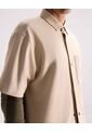 Camisa  Para Hombre Sobrecamisa Manga Corta Color Beige Marca Seven Seven #45017662 de Seven Seven