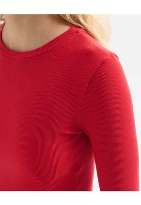 Camiseta Para Mujer Manga Larga Cuello Redondo Color Rojo Marca Seven Seven #28096175