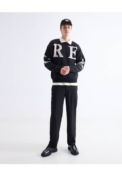 Pantalón  Para Hombre Chino Color Negro Marca Seven Seven #45071201