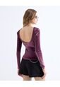 Camiseta  Para Mujer Manga Larga Cuello Redondo Color Morado Marca Seven Seven #28096597 de Seven Seven