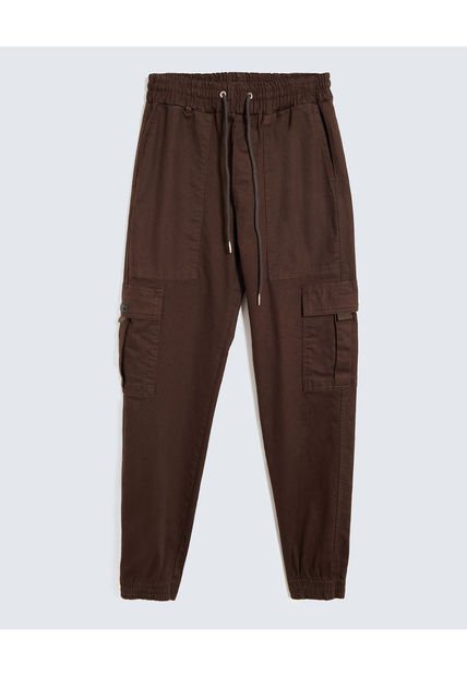 Pantalón Para Hombre Jogger Color Café Marca Seven Seven #45071077