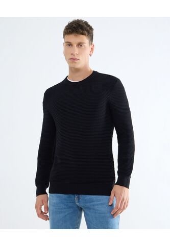 Saco Para Hombre Cuello Redondo Color Negro Marca Seven Seven #45330234 Seven Seven