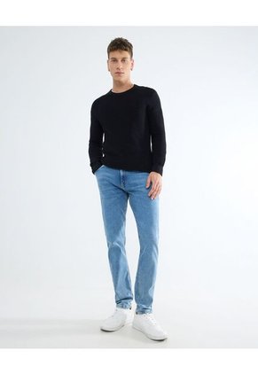 Saco Para Hombre Cuello Redondo Color Negro Marca Seven Seven #45330234