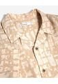 Camisa Resort Estampada  Para Hombre Taupe Seven Seven de Seven Seven