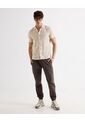 Camisa Resort Estampada  Para Hombre Taupe Seven Seven de Seven Seven