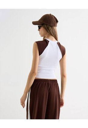 Camiseta Para Mujer Manga Corta Cuello Redondo Color Crudo Marca Seven Seven #28096450