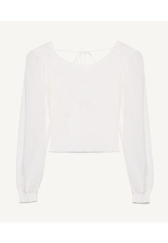 Blusa Para Mujer Manga Larga Color Marfil Marca Seven Seven #28123857 Seven Seven
