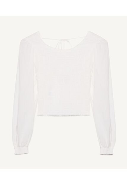 Blusa Para Mujer Manga Larga Color Marfil Marca Seven Seven #28123857