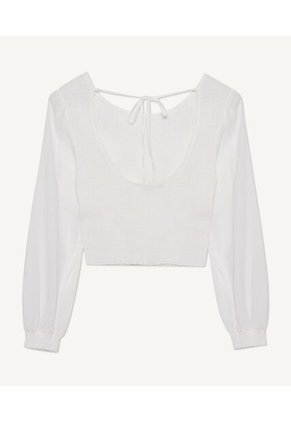 Blusa Para Mujer Manga Larga Color Marfil Marca Seven Seven #28123857