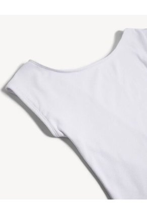 Camiseta Para Mujer Manga Corta Cuello Redondo Color Marfil Marca Seven Seven #28096453