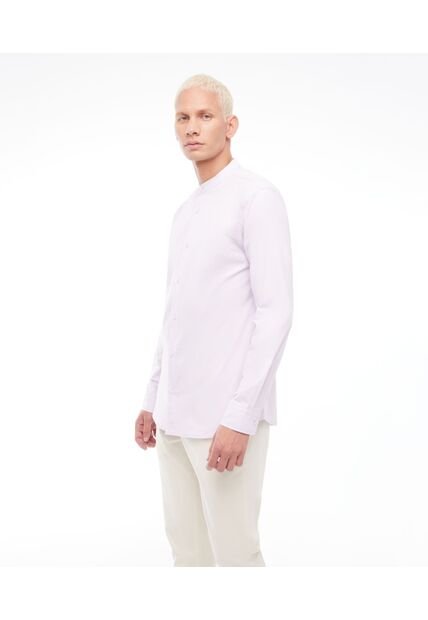 Camisa Para Hombre Manga Larga  Color Lilapastel Marca Seven Seven #45011813