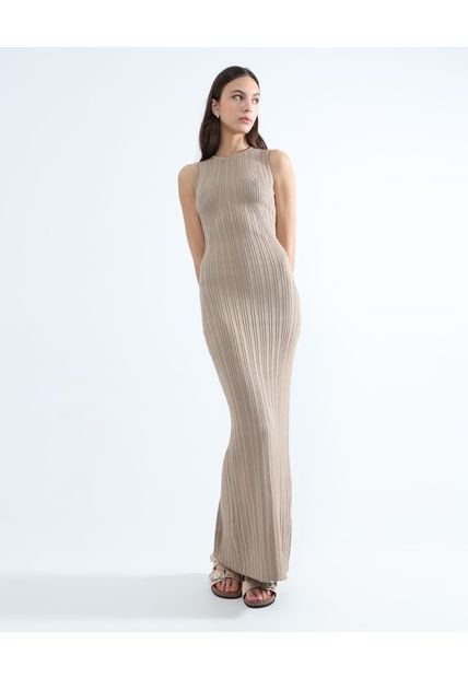 Vestido Para Mujer M/S Marca Seven En Color Arena #28171301