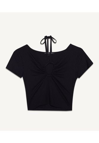 Camiseta Para Mujer Manga Corta Color Negro Marca Seven Seven #28095379 Seven Seven