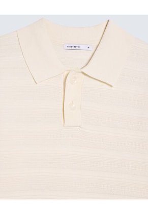 Polo Para Hombre Cuello Tejido  Color Arena Marca Seven Seven #45110871