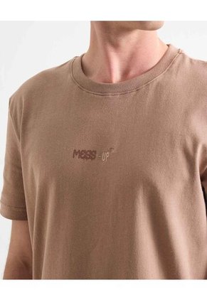 Camiseta Para Hombre Manga Corta Cuello Redondo Color Taupe Marca Seven Seven #45092660
