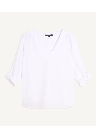 Blusa Para Mujer Manga 3/4 Color Blanco Marca Seven Seven #28123591 Seven Seven