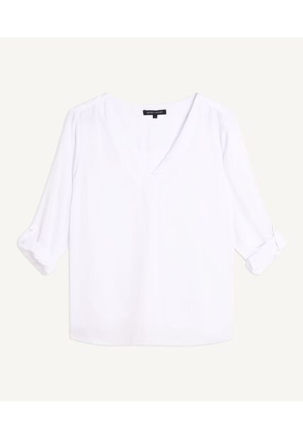 Blusa Para Mujer Manga 3/4 Color Blanco Marca Seven Seven #28123591