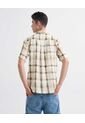 Camisa Resort A Cuadros  Para Hombre Verde Seven Seven de Seven Seven