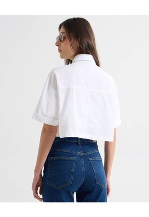 Blusa Para Mujer Manga Corta Color Crudo Marca Seven Seven #28124051