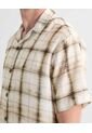 Camisa Resort A Cuadros  Para Hombre Verde Seven Seven de Seven Seven