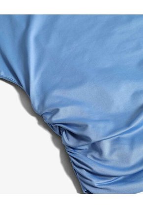 Camiseta Drapeado Lateral  Para Mujer Azul Seven Seven