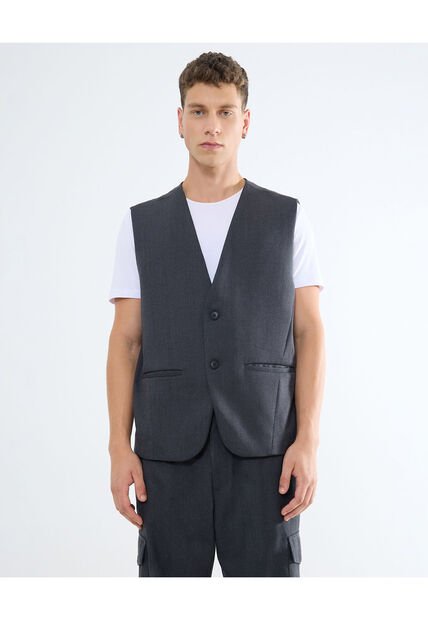 Chaleco Para Hombre  Color Gris Oscuro Marca Seven Seven #45250007